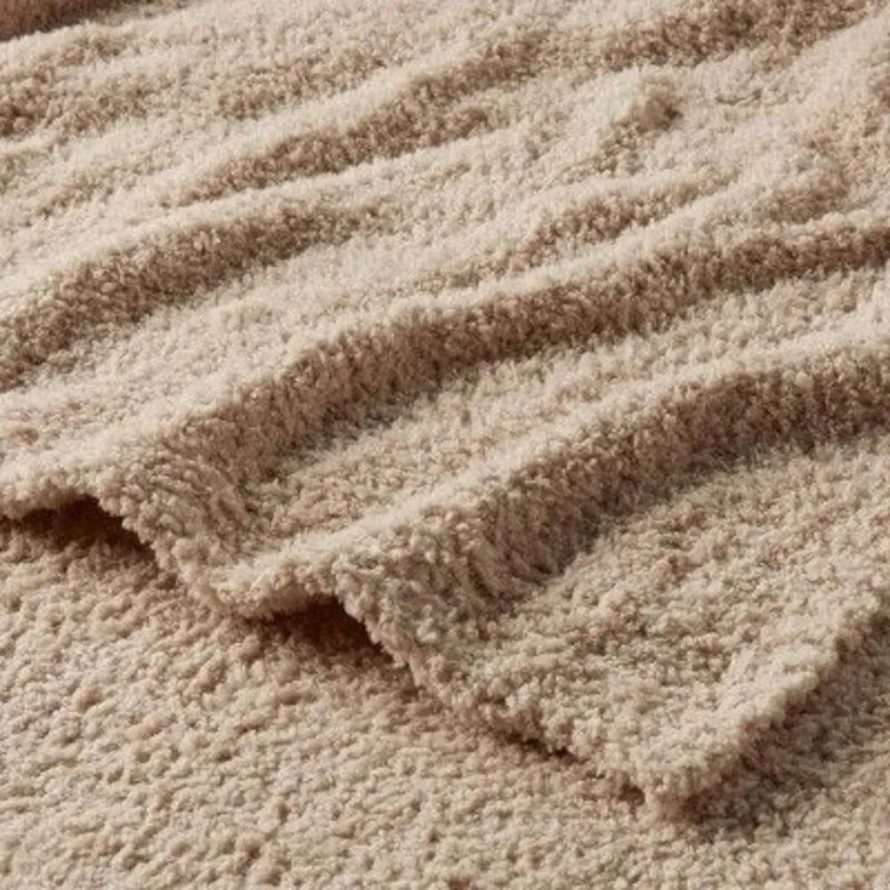 Threshold - Full/Queen Cozy Chenille Bed Blanket True Khaki -  Khaki